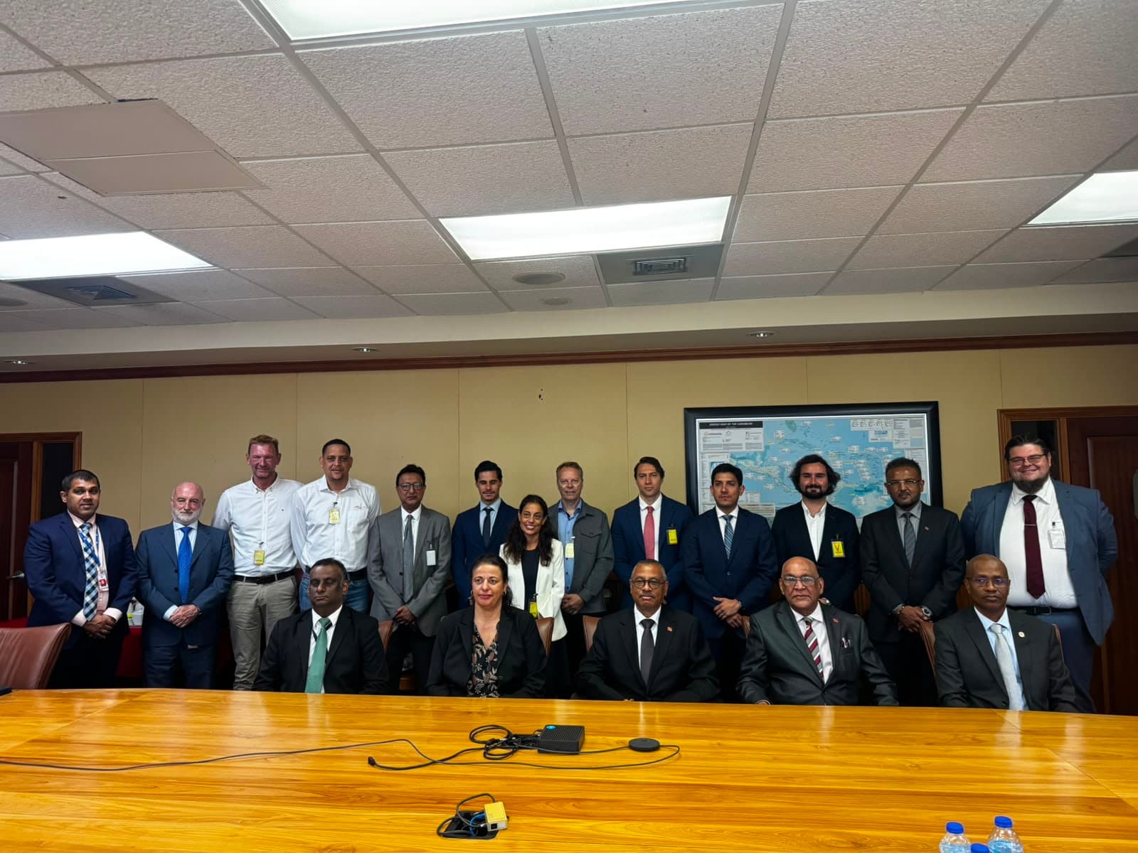 Stowlog and the EU Global Gateway delegation during a high-level meeting in Trinidad & Tobago